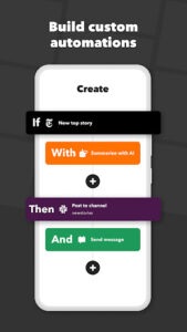 Screenshot of IFTTT - Automate work and home