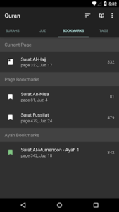 Screenshot of Quran for Android