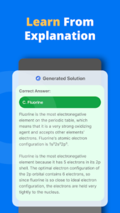 Screenshot of PhotoSolve: AI Homework Helper