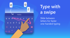 Screenshot of Microsoft SwiftKey AI Keyboard