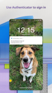 Screenshot of Microsoft Authenticator