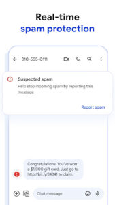 Screenshot of Google Messages