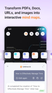 Screenshot of GitMind: AI Mind Mapping App