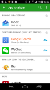 Screenshot of Greenify