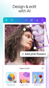 Screenshot of Canva: AI Video & Photo Editor
