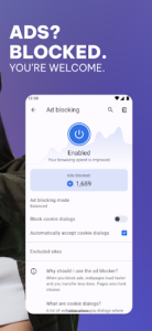 Screenshot of Opera browser with AI