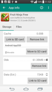 Screenshot of Link2SD