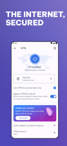 Screenshot of Opera browser with AI