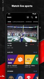 Screenshot of ESPN
