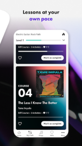Screenshot of Fender Play - Learn Guitar