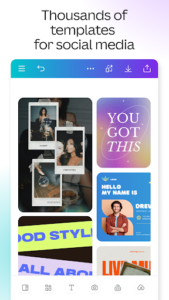 Screenshot of Canva: AI Video & Photo Editor