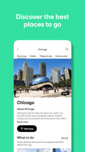 Screenshot of Tripadvisor: Plan & Book Trips