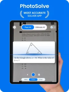 Screenshot of PhotoSolve: AI Homework Helper