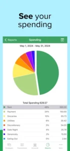 Screenshot of Goodbudget Budget Planner