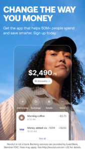 Screenshot of Revolut: Spend, Save, Trade