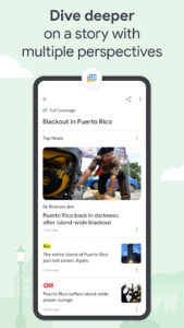 Screenshot of Google News - Daily Headlines
