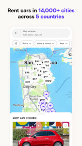 Screenshot of Turo — Car rental marketplace