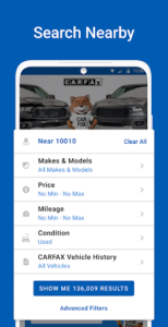 Screenshot of CARFAX - Shop New & Used Cars