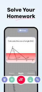 Screenshot of Homework AI - Math & Essay App