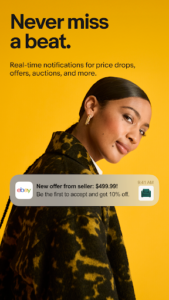 Screenshot of eBay online shopping & selling