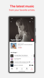 Screenshot of Apple Music