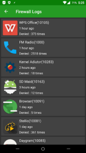 Screenshot of AFWall+ (Android Firewall +)