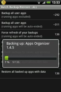 Screenshot of Titanium Backup (root needed)