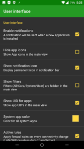 Screenshot of AFWall+ (Android Firewall +)
