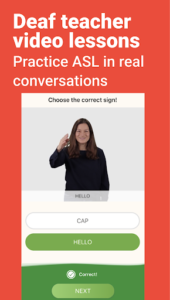 Screenshot of Lingvano: Sign Language - ASL