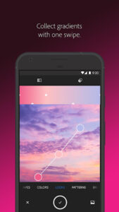 Screenshot of Adobe Capture: Illustrator,Ps