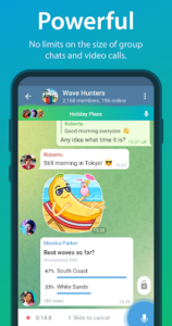 Screenshot of Telegram