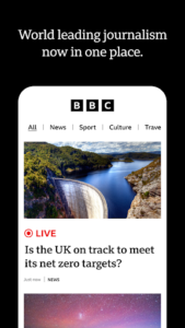 Screenshot of BBC: World News & Stories