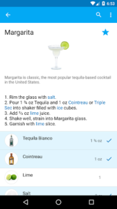 Screenshot of My Cocktail Bar