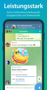 Screenshot of Telegram