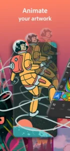 Screenshot of Adobe Fresco: Painting Studio