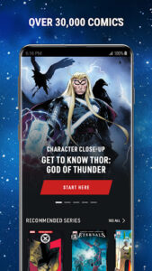 Screenshot of Marvel Unlimited