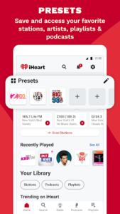 Screenshot of iHeart: Music, Radio, Podcasts