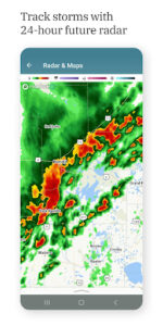 Screenshot of The Weather Channel - Radar