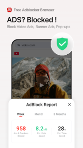 Screenshot of Free Adblocker Browser:Adblock