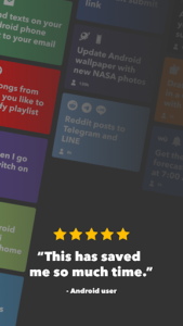 Screenshot of IFTTT - Automate work and home