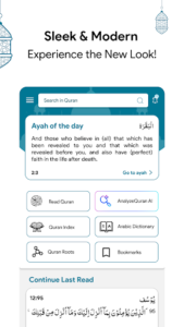 Screenshot of AnalyzeQuran - Quran with AI
