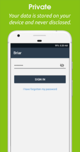 Screenshot of Briar