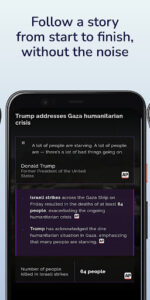 Screenshot of CuriousCats: AI news assistant