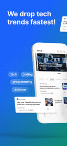Screenshot of Toldrop AI - Tech News Trends