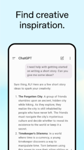 Screenshot of ChatGPT