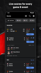 Screenshot of ESPN