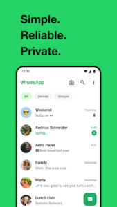 Screenshot of WhatsApp Messenger