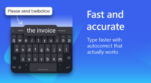 Screenshot of Microsoft SwiftKey AI Keyboard