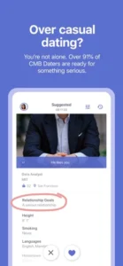 Screenshot of Coffee Meets Bagel Dating App