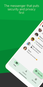 Screenshot of Threema. The Secure Messenger